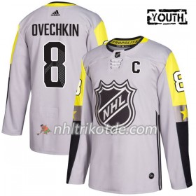 Washington Capitals Trikot Alexander Ovechkin 8 2018 NHL All-Star Metro Division Adidas Grau Authentic - Kinder